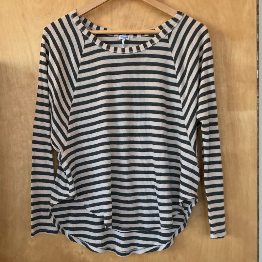 Splendid Flowy Striped Long Sleeve S